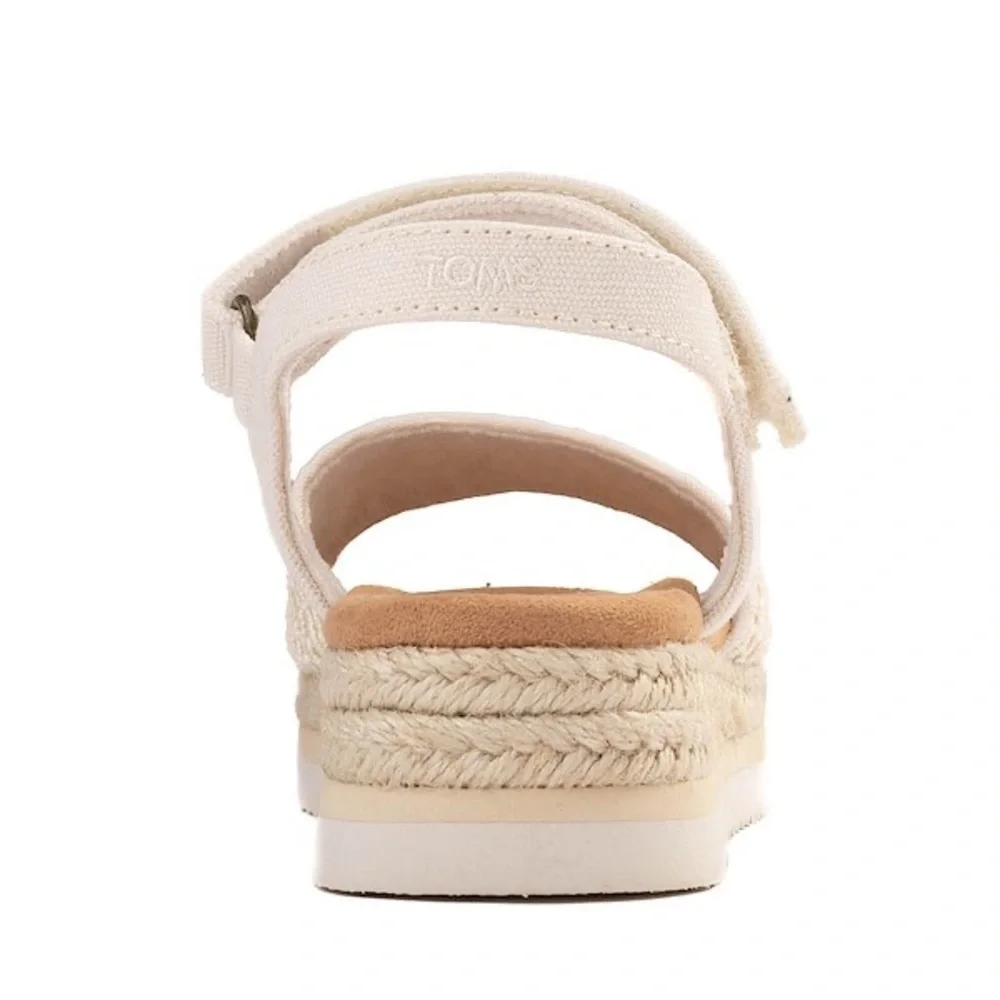 Toms Cream Crochet Espadrille Sandals - Picture 2 of 9